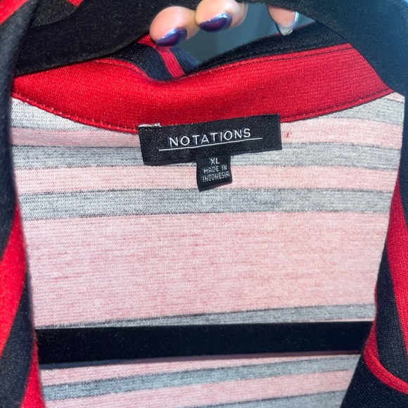 Notations Striped Cardigan - Picture 3 of 5